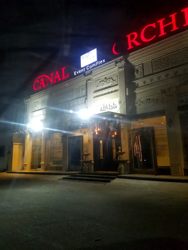 Canal Orchid Event Complex sign over the entrance